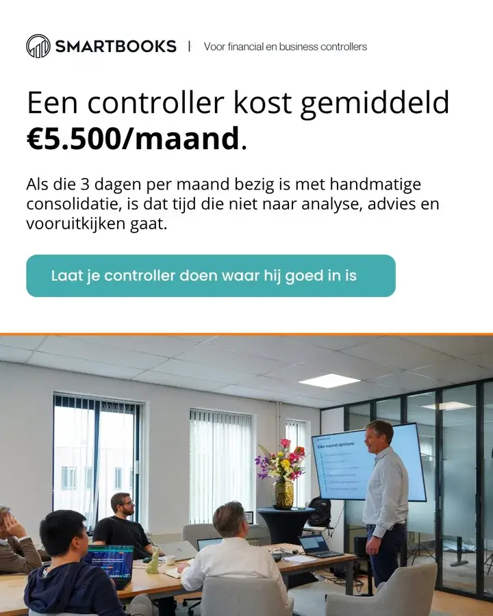 Advertentie Smartbooks over de kosten van een controller